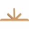 Ekena Millwork Saratoga Timber Gable Bracket, Western Red Cedar, 96"W x 60"H x 5 1/2"D x 5 1/2"F, 15/12 Pitch GBW096X60X0606SAR00SWR - alternate 5